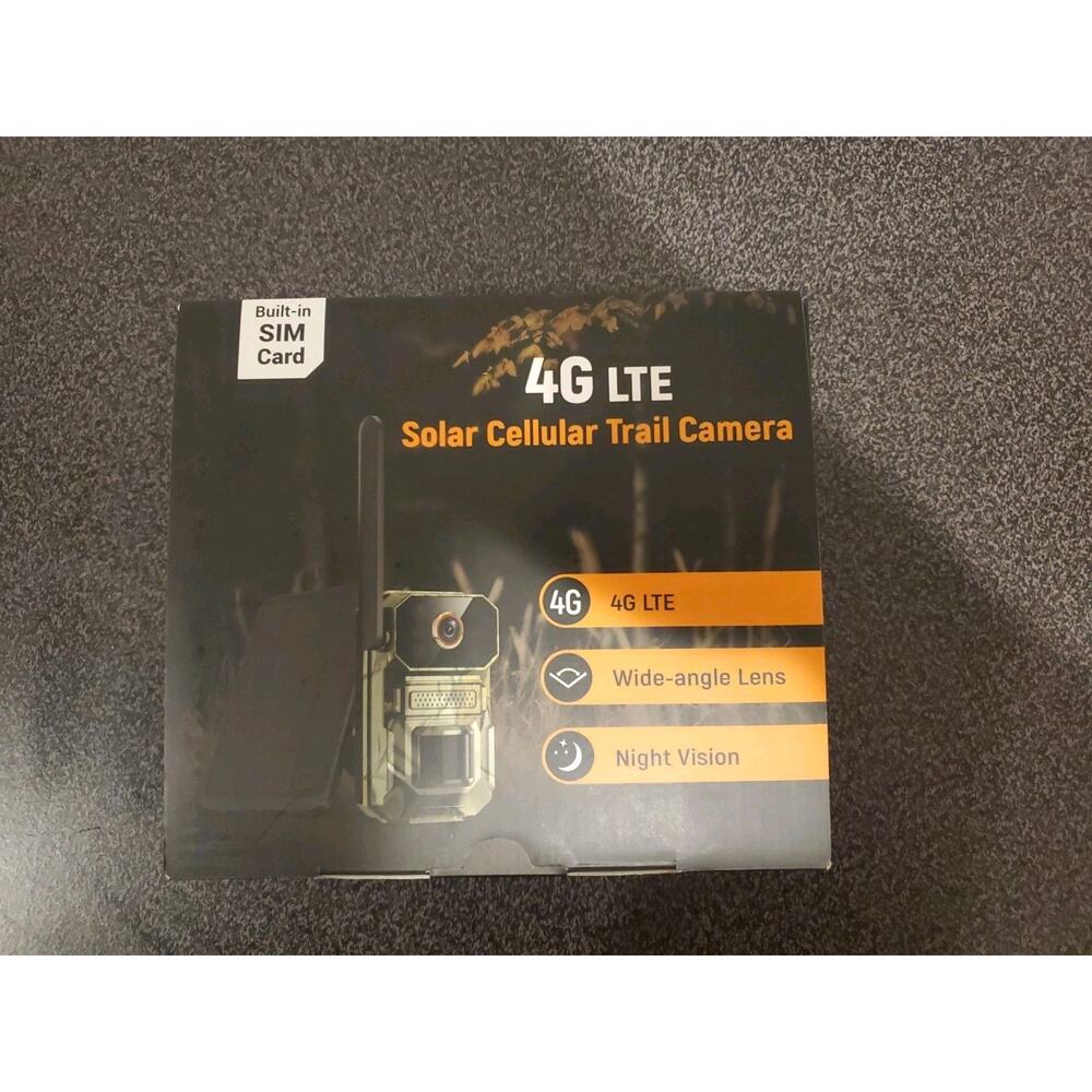 4G LTE Cellular Trail Camera Solar Powered (built In Sim Card) Two Way Talk!